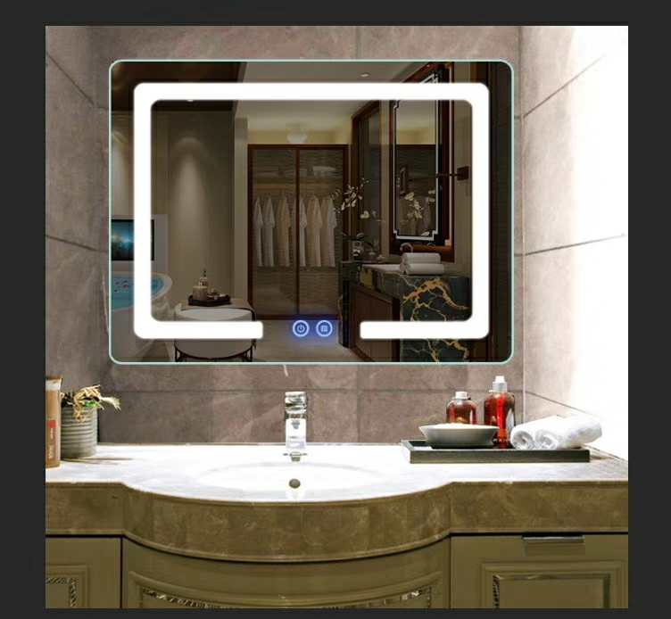 illuminated wall mirrors for bathroom YJS-309S+BT